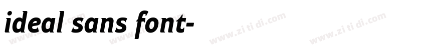 ideal sans font字体转换